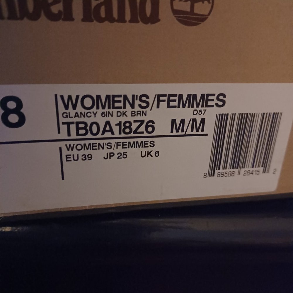 Timberland Glancy A18Z6 Leather Lace Up Ankle Boot, Women's, Size 8, - Picture 3 of 7